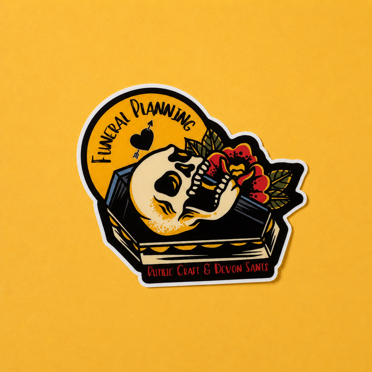 Funeral Planning Sticker