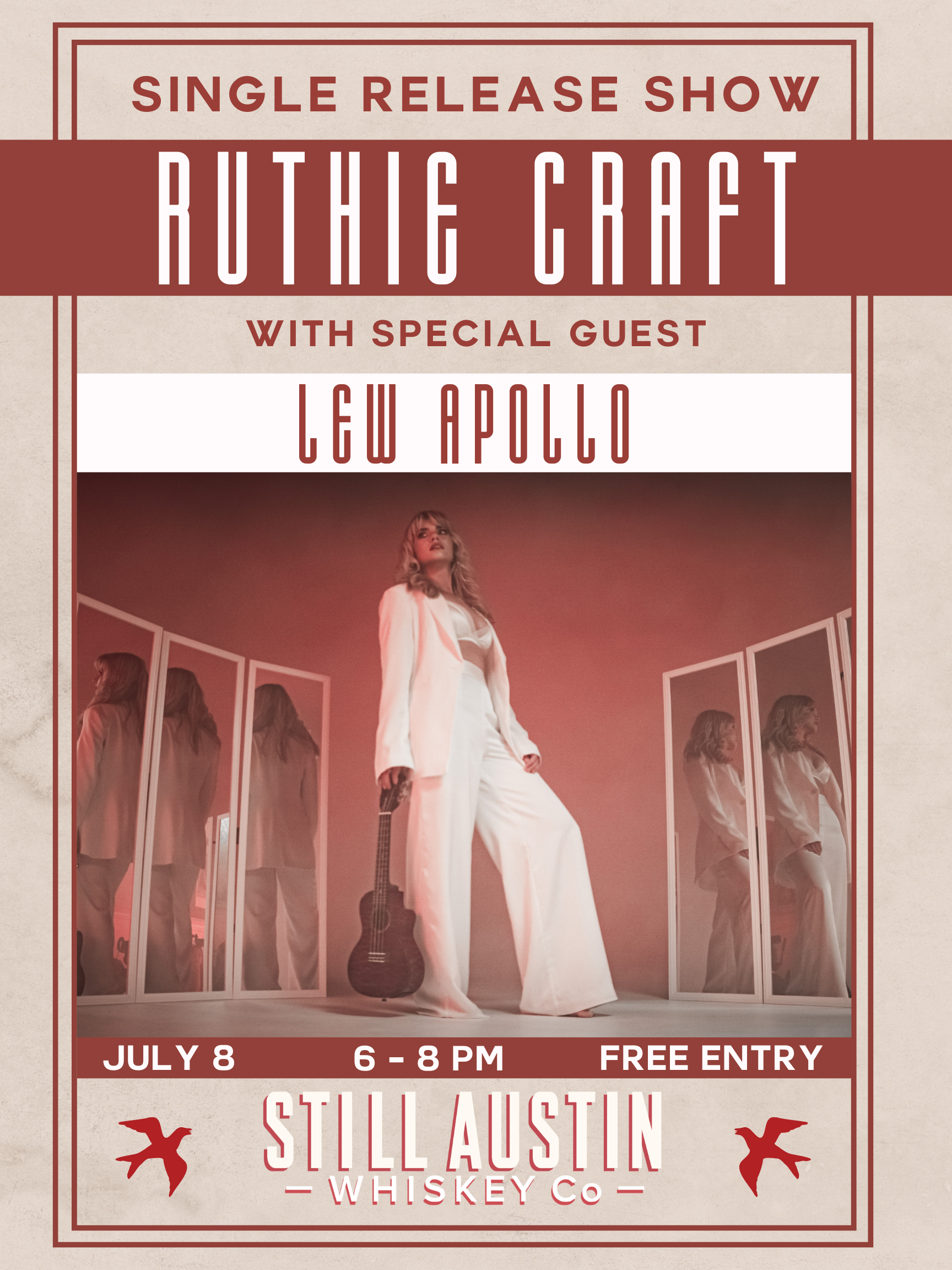 Signed Nineteen Red Concert Poster